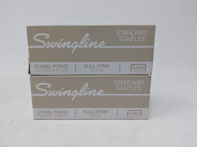 Swingline STANDARD STAPLES 2x 5000 Count Chisel Point Leg Length 1/4''