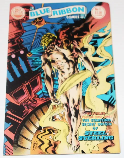 Blue Ribbon Comics #3 - Steel Sterling Red Circle Comics 1983  Weiss & Nebres