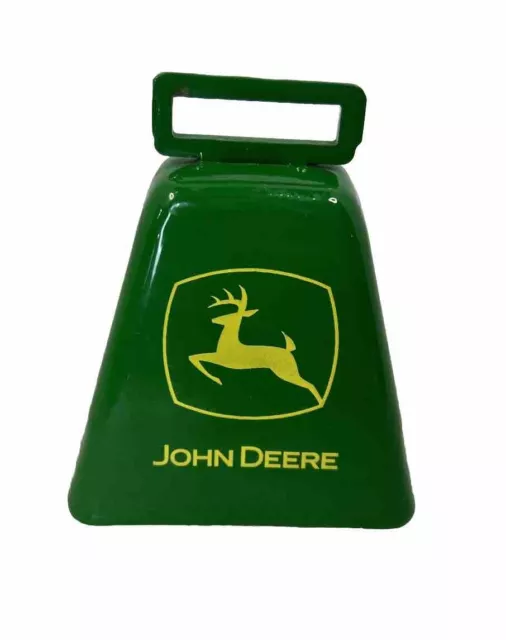 John Deere Cow Bell Green Metal Farm Decor Works