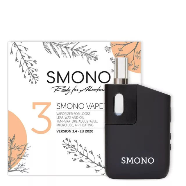 Smono 3 Vape, Version3.4 EU 2022 | Kräuter & Wachs Verdampfer, Vaporizer