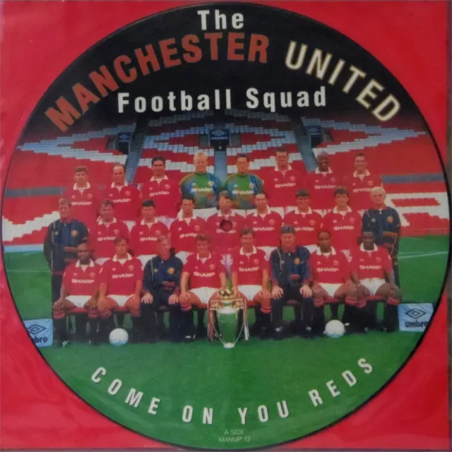 Manchester United 'Come On You Reds' Picture Disc Vinyl 12" Single (Manup12) Ex+