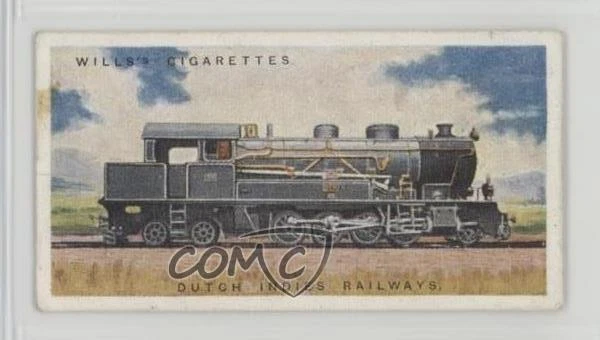 1924 Wills Railway Engines Tobacco Dutch Indies Railways #32 7ut