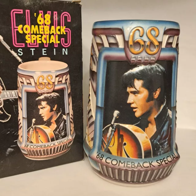 Elvis '68 Comeback Special Stein The Anheuser Busch Collection Licensed Stein