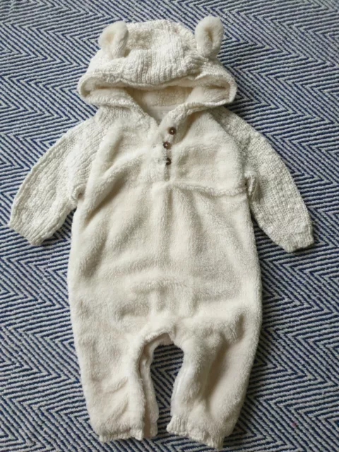 Next Baby Boy Girl Unisex Pramsuit Fleece And Knitted 0- 3 Months Immaculate Con