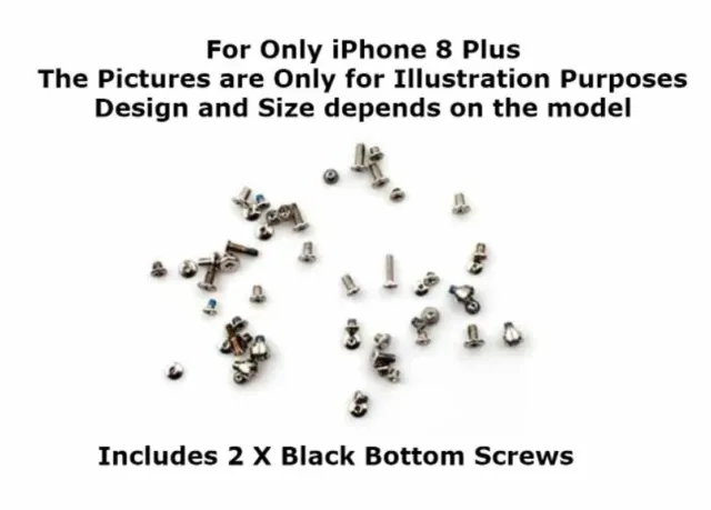 For iPhone 8 Plus Complete Replacement Full Housing Screws Set Kit Fix Repair