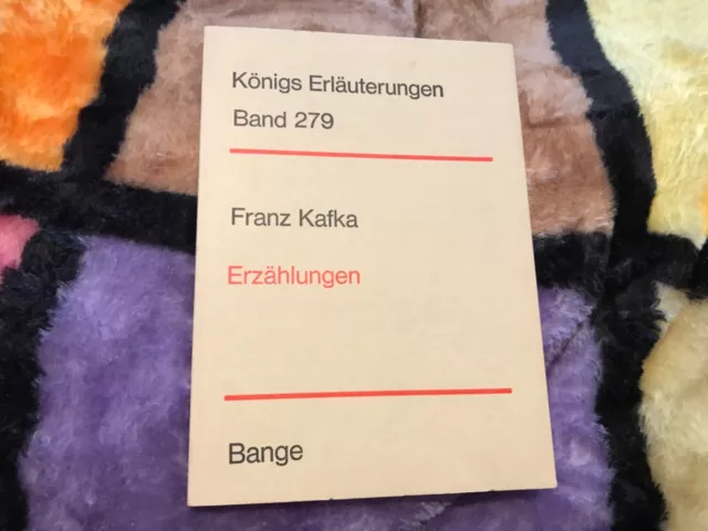 Karl Brinkmann, Franz Kafka - Erzählungen (Königs Erläuterungen  1u