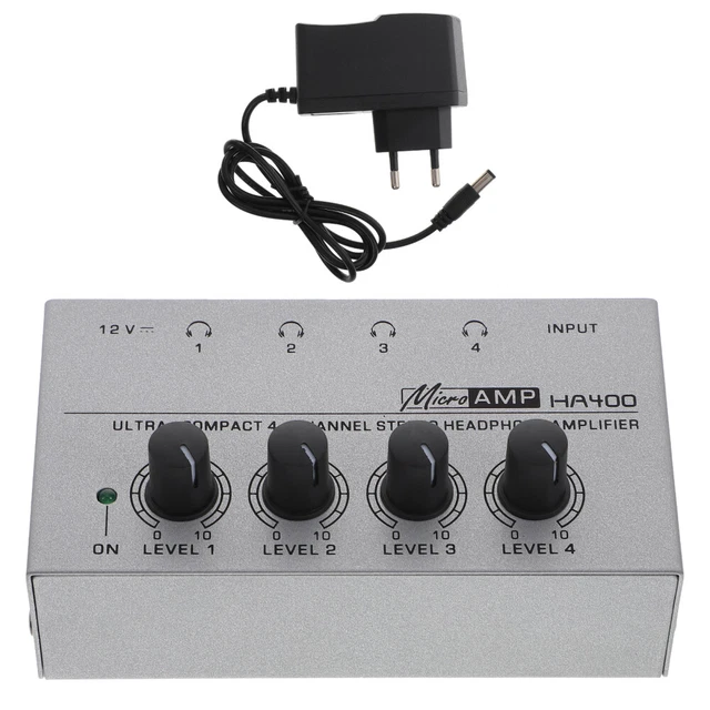Amplificateur Répartiteur Casque Fosi Audio PH05 - 5 Canaux | Pour Studio, Podcast | Support 16-300 Ohm | Contrôle Volume Individuel