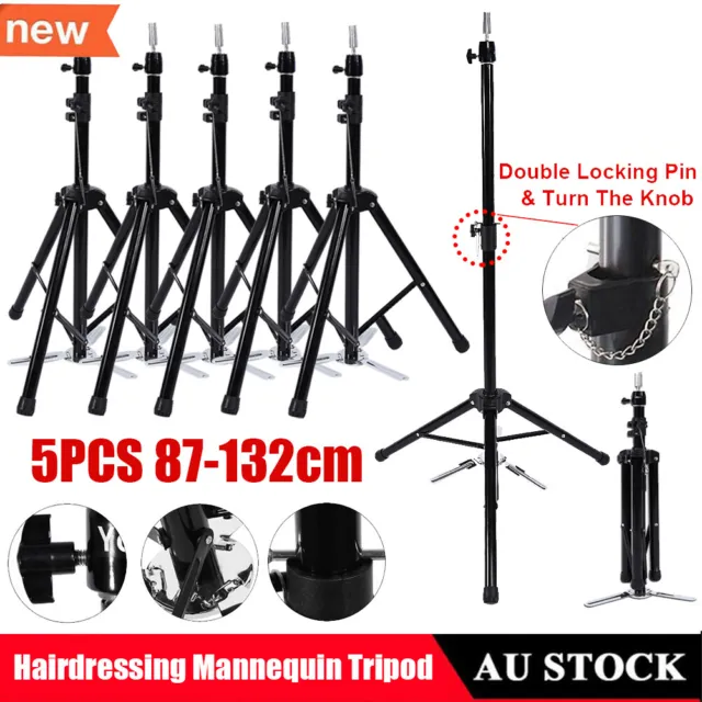 Wig Head Stand Mannequin Tripod Hairdressing Training Holder For  Hair-styling