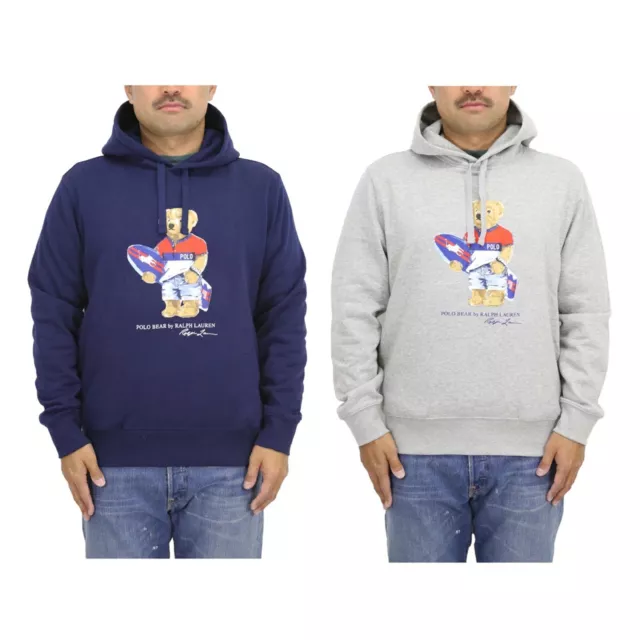 Polo Ralph Lauren Polo Bear Preppy Bear Pullover Hooded Hoodie Sweatshirt Surfer