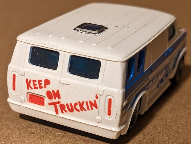 Vintage Aurora AFX Magna Traction Dodge van #1942 Keep on Truckin version as-is
