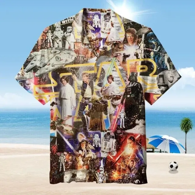 Star Wars: Camicia hawaiana Episodio IV, taglia USA S-5XL, regalo per lui