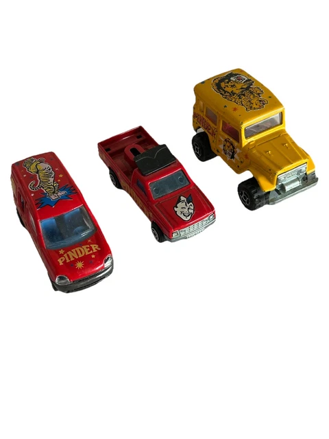 Lot De Véhicules Majorette – Cirque Pinder : Toyota Pickup, Train, Camions Et Voitures