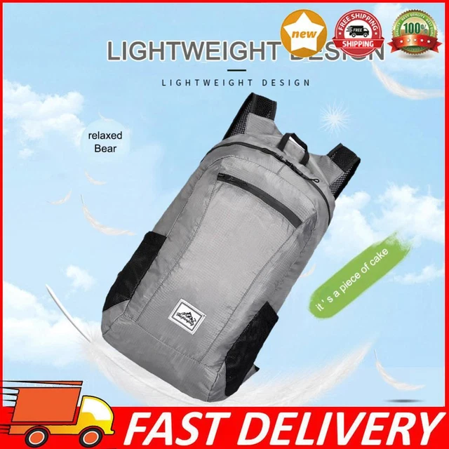 LOBISPEQ® 18L Faltbarer Rucksack Ultraleicht – Wasserdicht, Für Wandern, Fitness, Alltag & Reisen