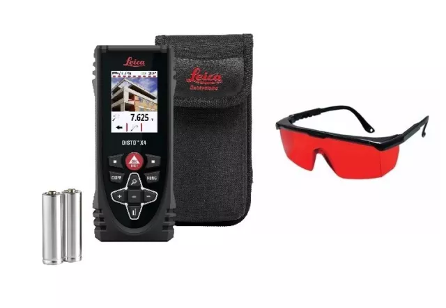 Leica DISTO X4 Laser meter  w/ Laser Enhancement Glasses by Authorized Dealer