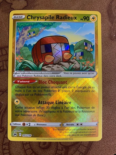Carte Pokemon Chrysapile Radieux   Eb12,5 Zenith Supreme 51/159