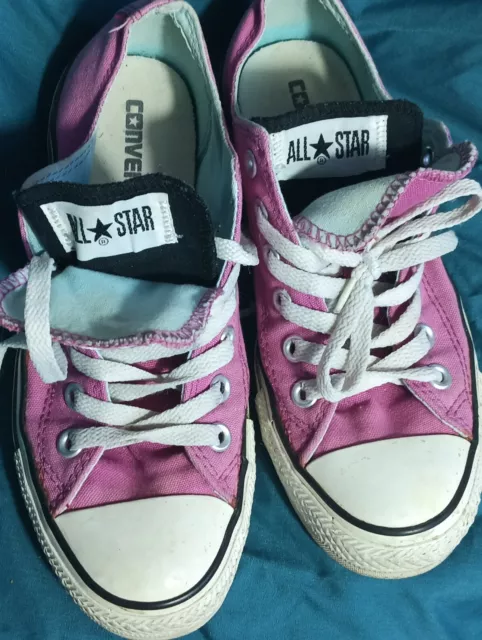 Converse All Star Low Top Hot Pink Women’s Size 7 Shoes Sneakers Lace Ups