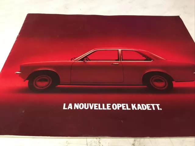 Vauxhall GM Kadett Catalogue Prospectus Brochure Fold Advertising Automobile