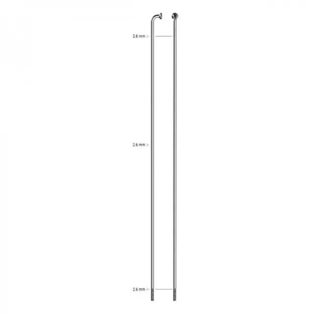 Edelstahl Vorlaufradius 2.6 J-Bogen - 210mm silber Packung 4 Stk. Sapim