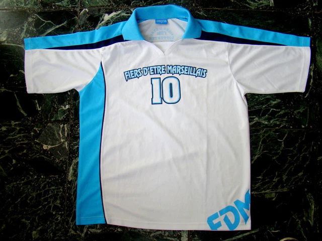 MAILLOT OM OLYMPIQUE de Marseille Panasonic Adidas domicile 1990/91 taille L EUR 185,00 - FR
