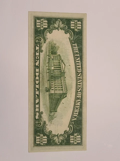 $10 Five Dollar 1934 A Silver Certificate Yellow Seal North Africa WWII 2