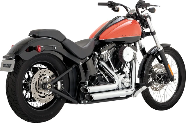 Vance & Hines Chrome Shortshots Staggered Exhaust System (17325)