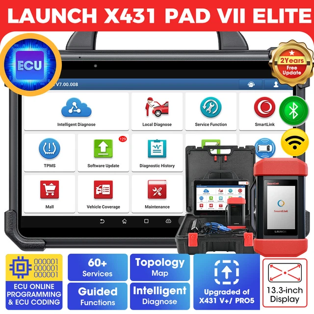 LAUNCH X431 PAD VII 7 Profi OBD2 Diagnosegerät ALLE SYSTEM ECU Key Programmier