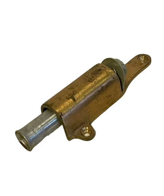 Vintage Antique Solid Brass Glynn Johnson Foot Operated Plunger Door Stop f 2