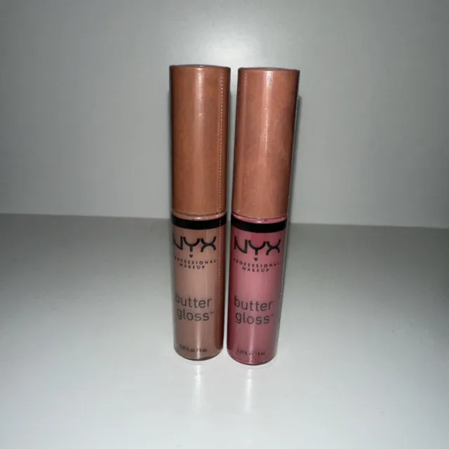 NYX Professional Makeup Madeleine Butter Gloss Lipstick Lip New Genuine Twin Buy