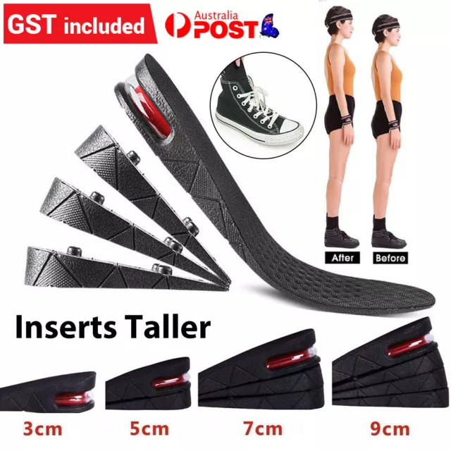 Shoe Insole Air Cushion Height Increase Heel Gel Inserts Taller Lift Pad Insoles