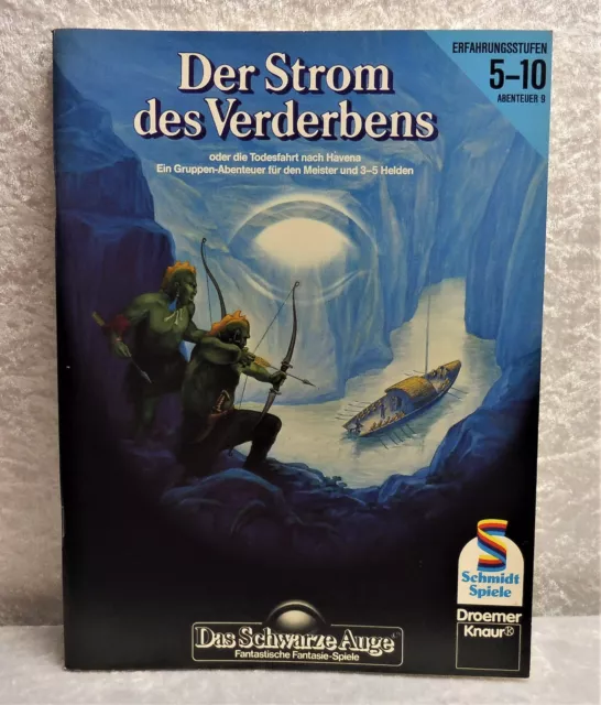 DSA1- Der Strom des Verderbens-Das schwarze Auge-Softcover Heft-Erstausgabe 1985