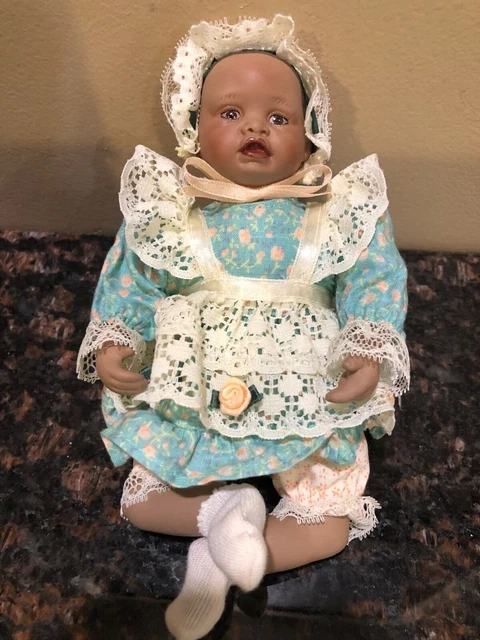 Vintage 1994 Ashton Drake Galleries African American Black porcelain baby doll