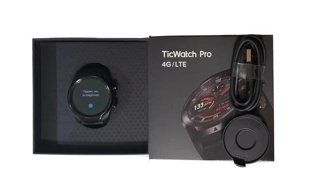 TicWatch Pro GPS Android Smartwatch Black - Very good condition in original box 4