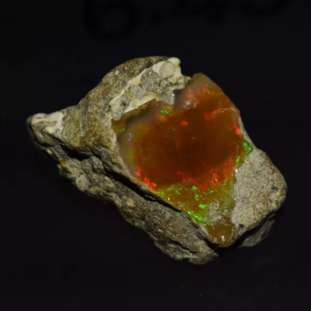 Trockener Opal, roh, 48,70 ct, Größe 34 x 19 mm, natürlicher äthiopischer... 3
