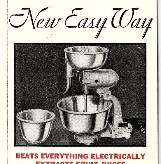 1930s Brochure Mixmaster Sunbeam Vintage New Easy Way Dt Edison Co. Recipe