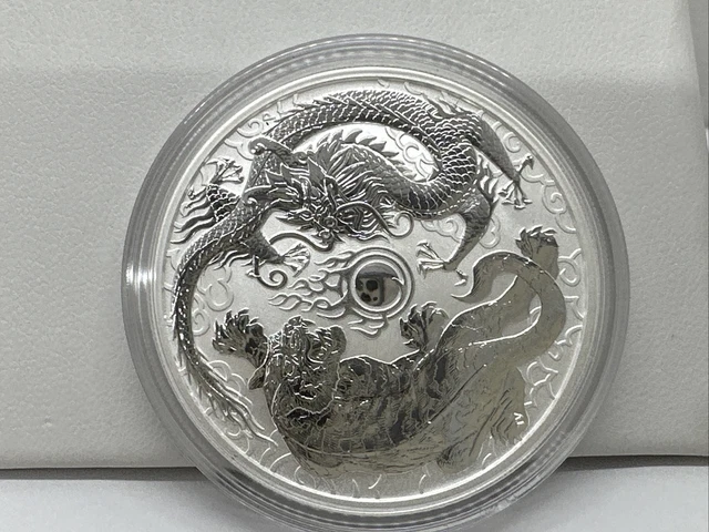 2018 Australia 1 oz Silver Dragon & Tiger BU APMEX SKU # 169379