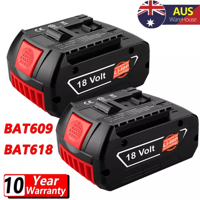 2)FOR Bosch 18V 5Ah Li-ion GBA GSR GSB BAT609 BAT618 BAT610G 2607337070 Battery