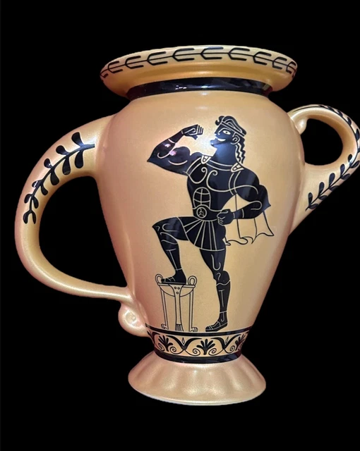 DISNEY HERCULES 25TH Anniversary Posing Figural Ceramic Vase Mug 15 Oz