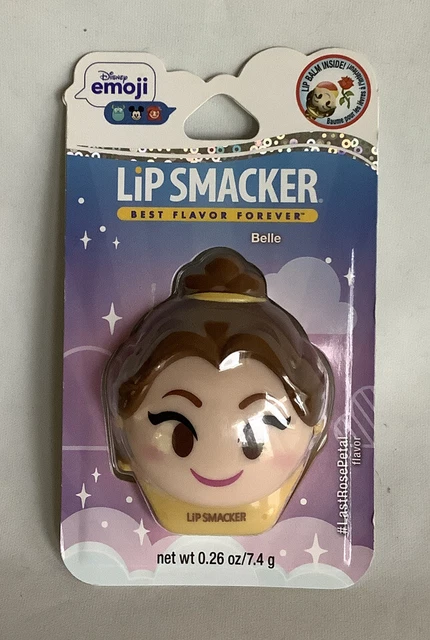 Disney Emoji Lip Smacker Belle Best Flavor Forever #LastRosePetal Flavor .26oz