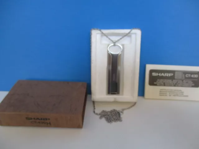 Rarissimo Orologio Lungo Lcd Con Catenella Sharp Anni '80