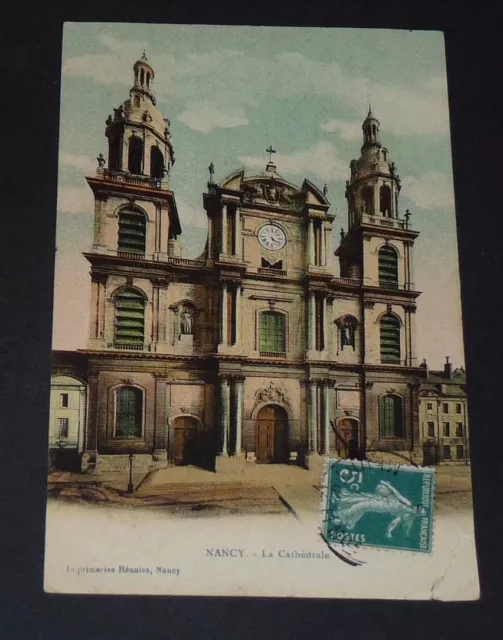 Cpa 1910 Postcard France Murthe-Et-Moselle Lorraine Nancy La Cathedrale