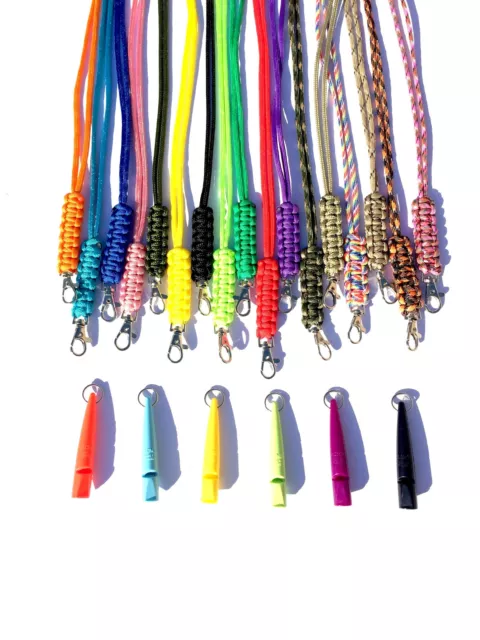 Acme 210.5 Dog Whistle & Cobra Stitch Lanyard - Gun Dog Training VARIOUS COLOURS