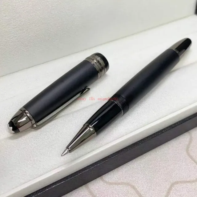 Luxury MB149 Metal Series Matte Black+Black Clip 0.7mm Black Ink Rollerball Pen