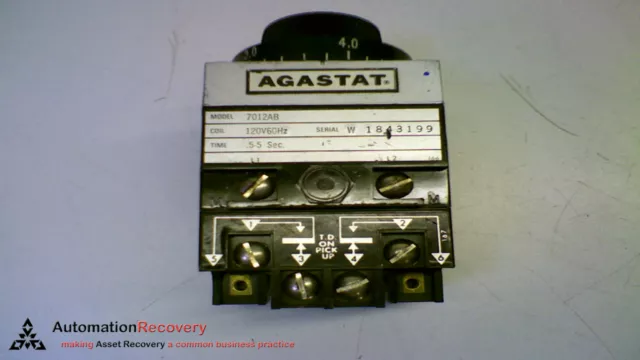 Agastat 7012Ab Series 7000 Timing Relay Coil: 120V 60Hz Time: .5-5 Sec #149958