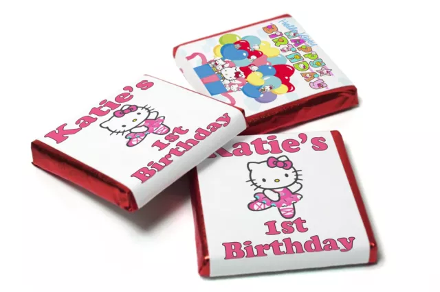 Birthday Chocolates Personalised Favours Neapolitan Chocolates Hello Kitty 3