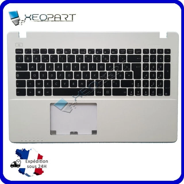 Topcase Clavier AZERTY Blanc Asus X751N X751NA X751NV Avec Touchpad, Neuf