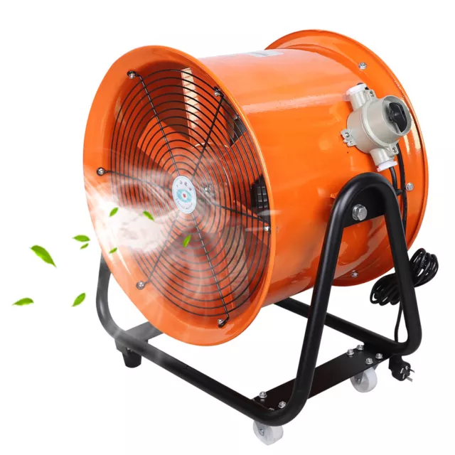 16'' NEW Axial Fan Fumes Fan for Spray Booth Paint US~