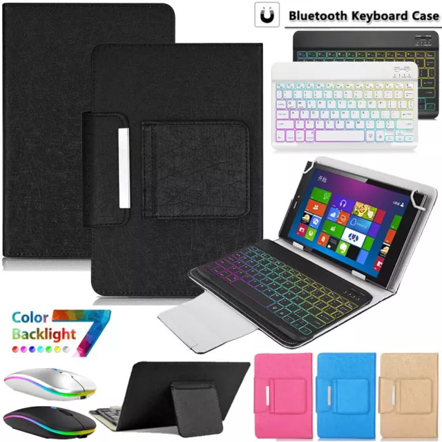 For Samsung Galaxy Tab A9 Plus 11" Backlit Keyboard Mouse Universal Case Cover
