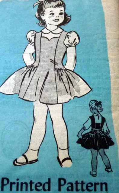 *LOVELY VTG 1950s GIRLS DRESS & BLOUSE Sewing Pattern 8