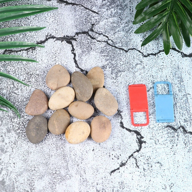 Pietre Piatte Per Dipingere - 6 Pezzi 5-8 Cm, Con Piastra Lucidante | Ciottoli Neri Per Artigianato E Decorazione