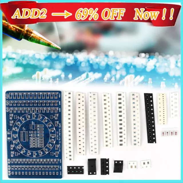 Soldering practice SMD Circuit Board Set LED Electronics Project DIY SMT PCB